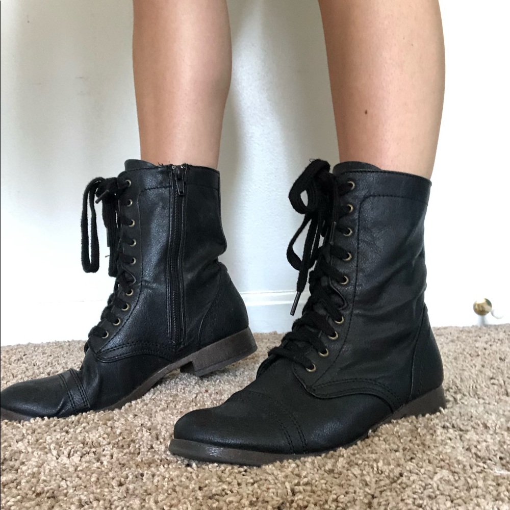 Black Combat Boots